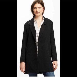 Old navy black long pea coat 🧥
